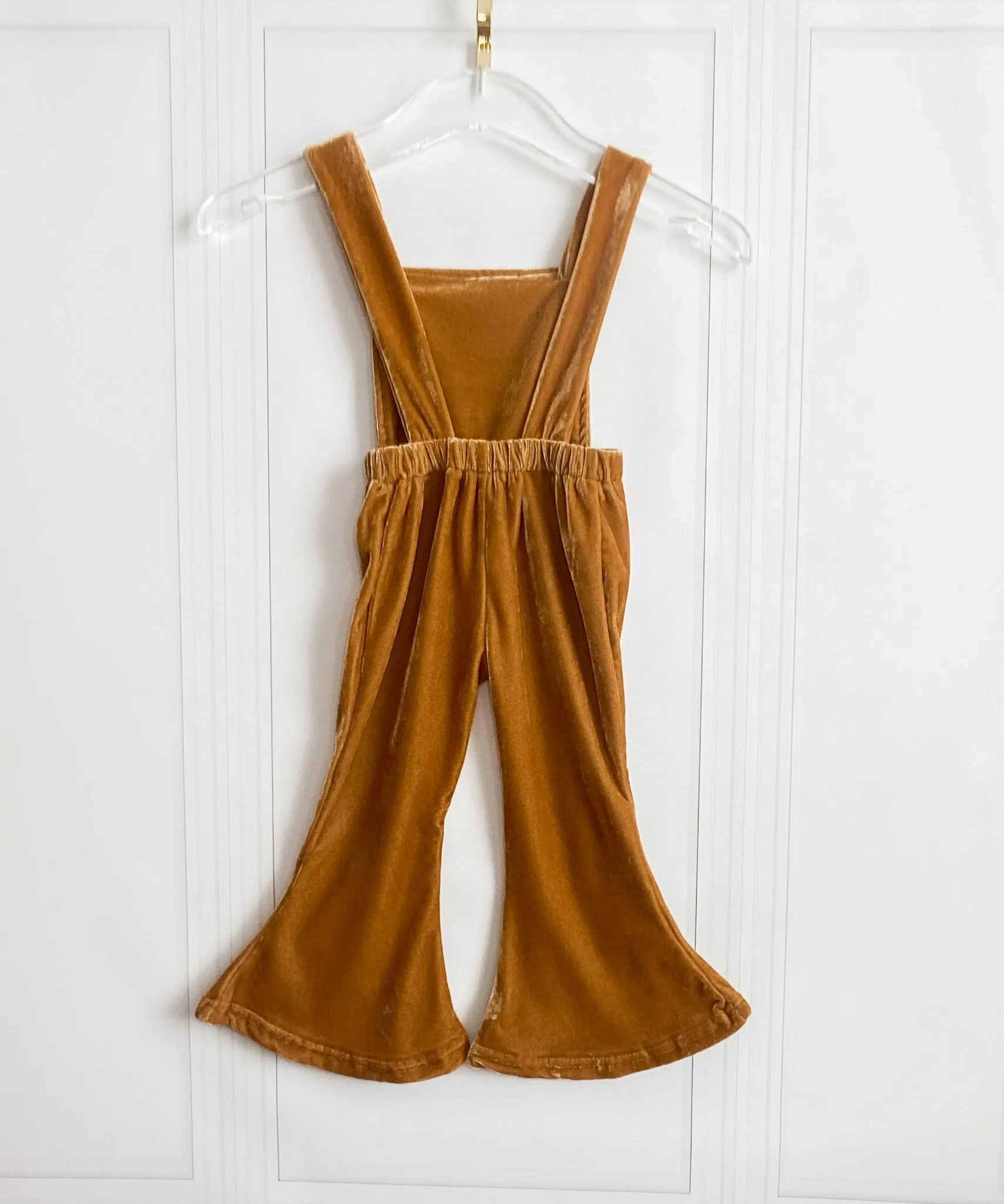 Backless Velvet Jumpsuit