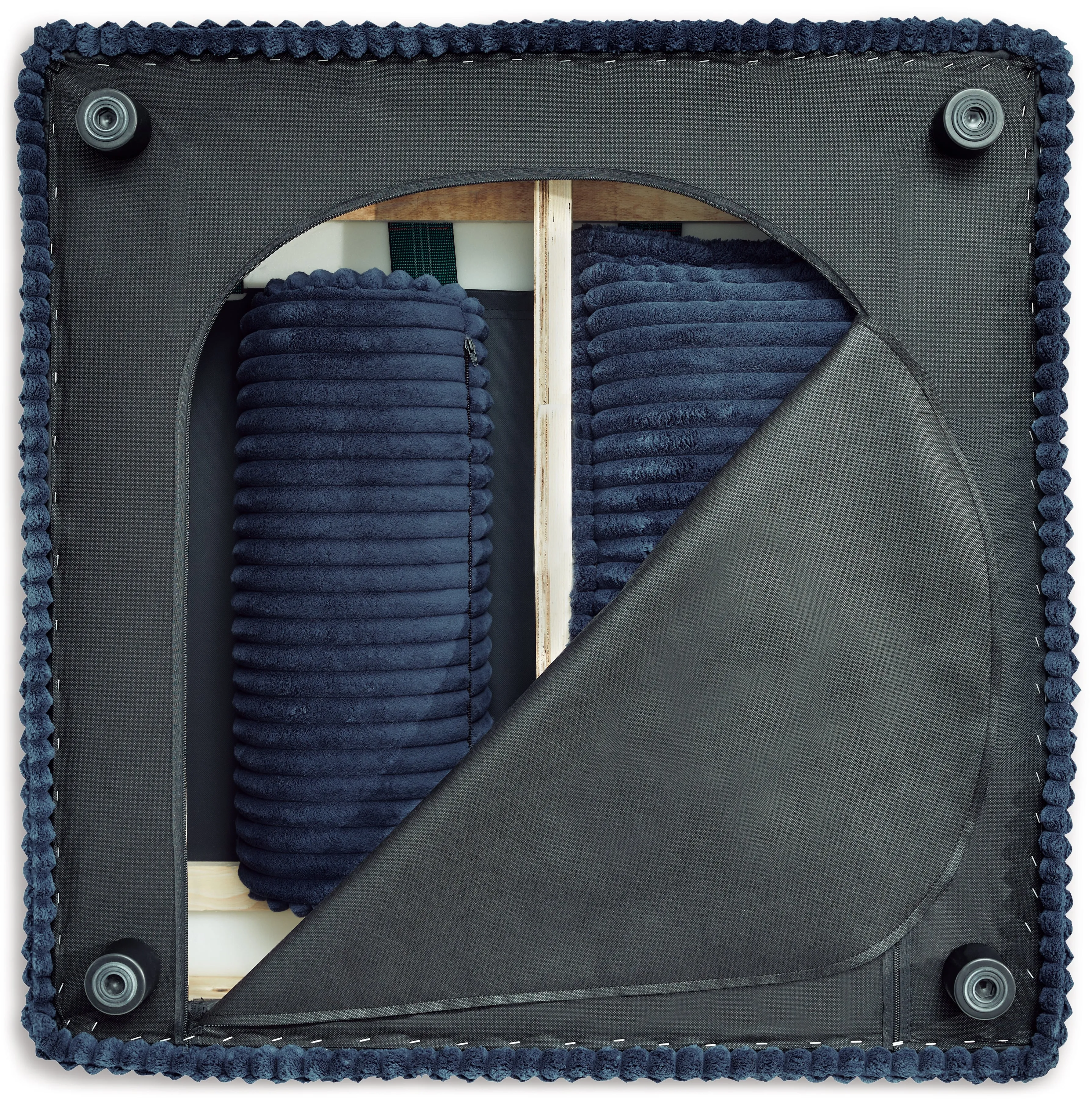 Bales Navy 2-Piece Modular Seating