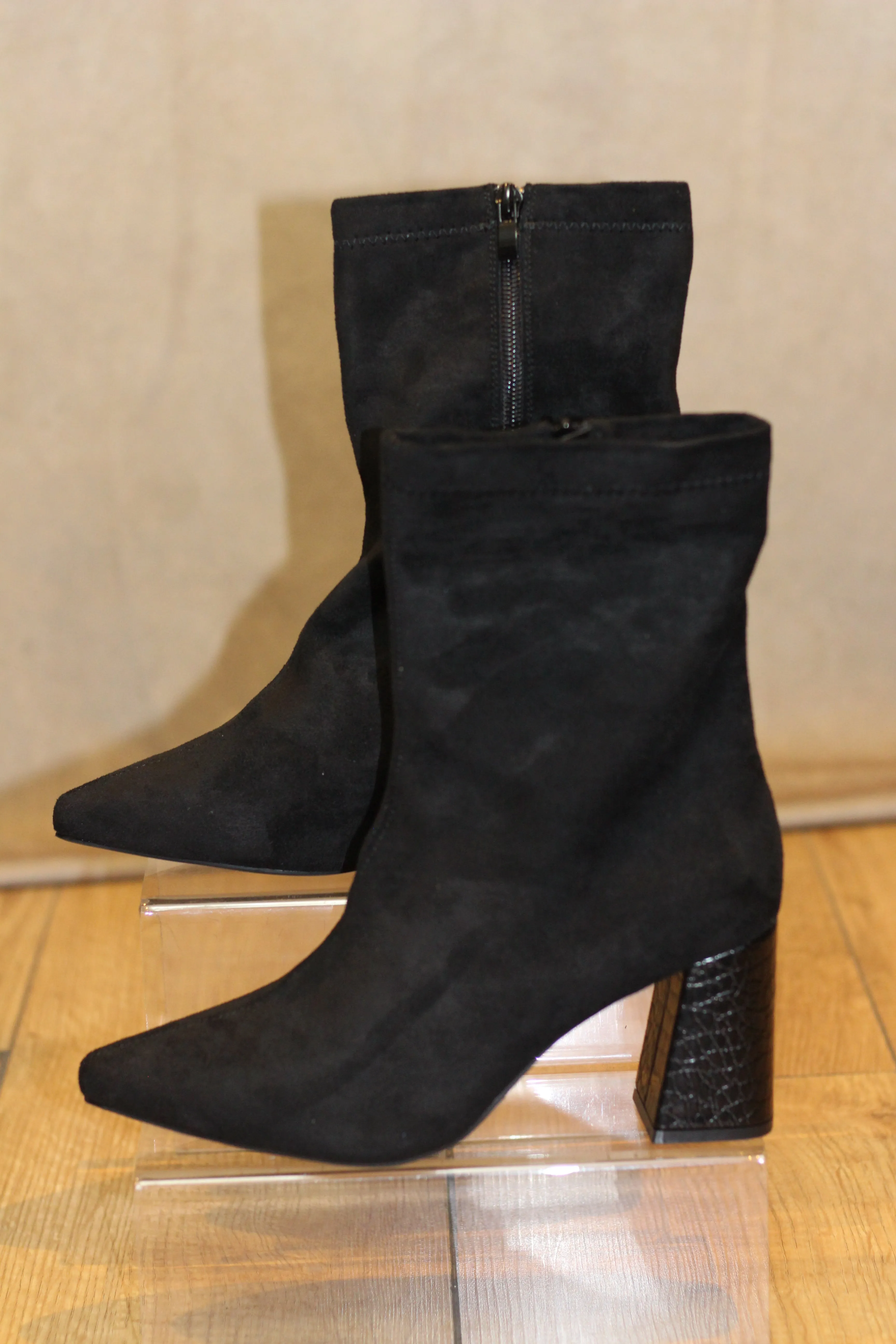 Black Ankle Suede Boots
