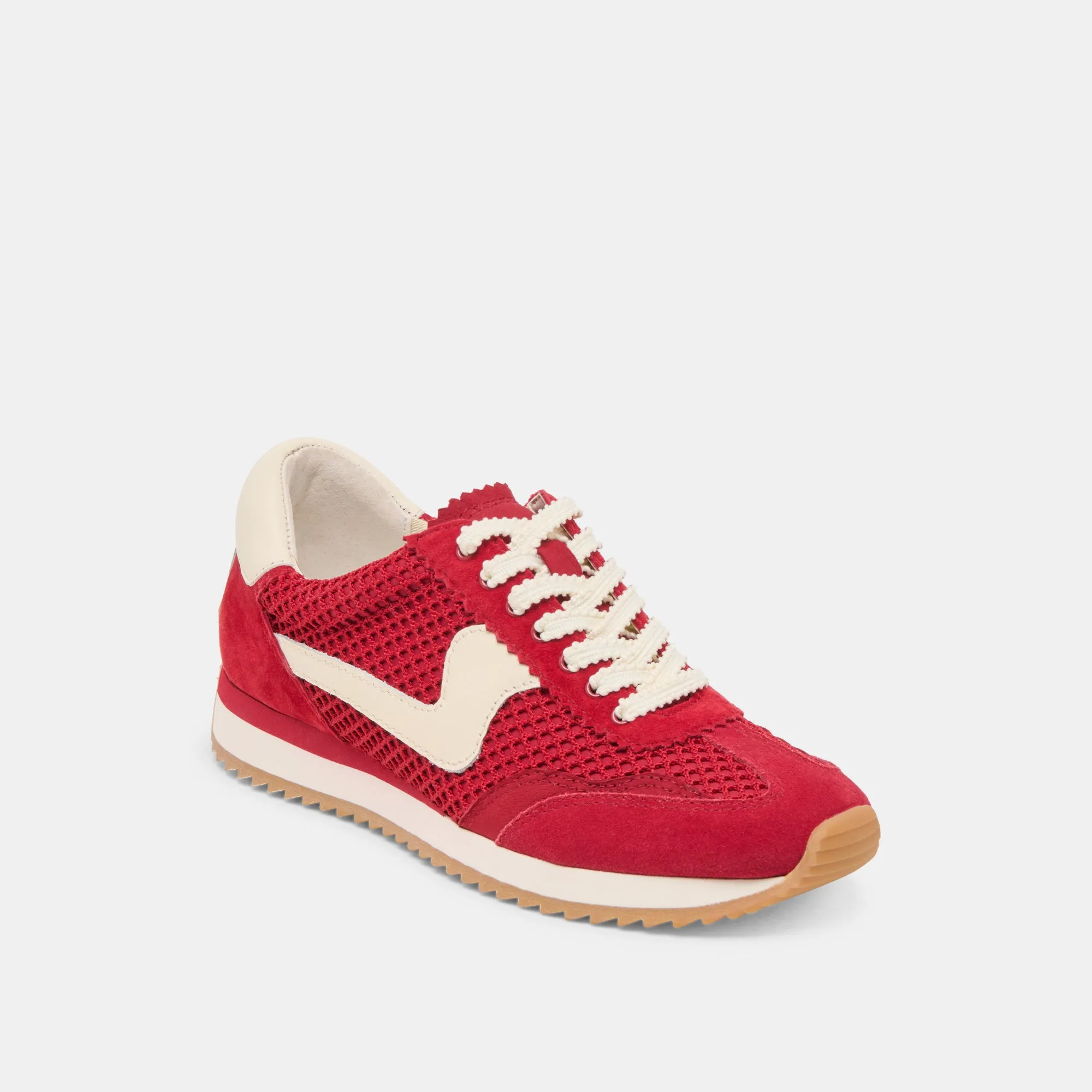 B.NTCD MESH SNEAKERS CRIMSON WOVEN MESH
