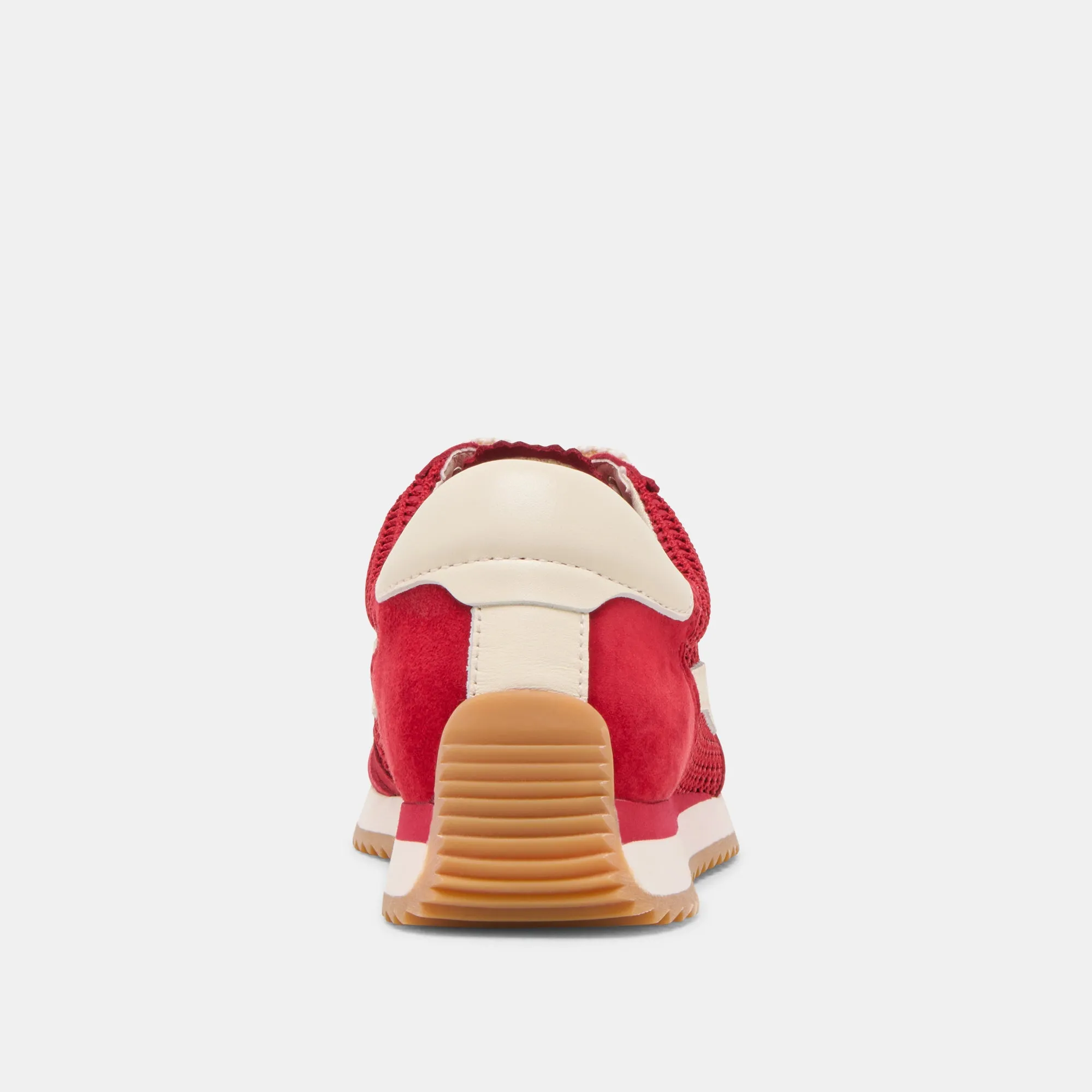 B.NTCD MESH SNEAKERS CRIMSON WOVEN MESH