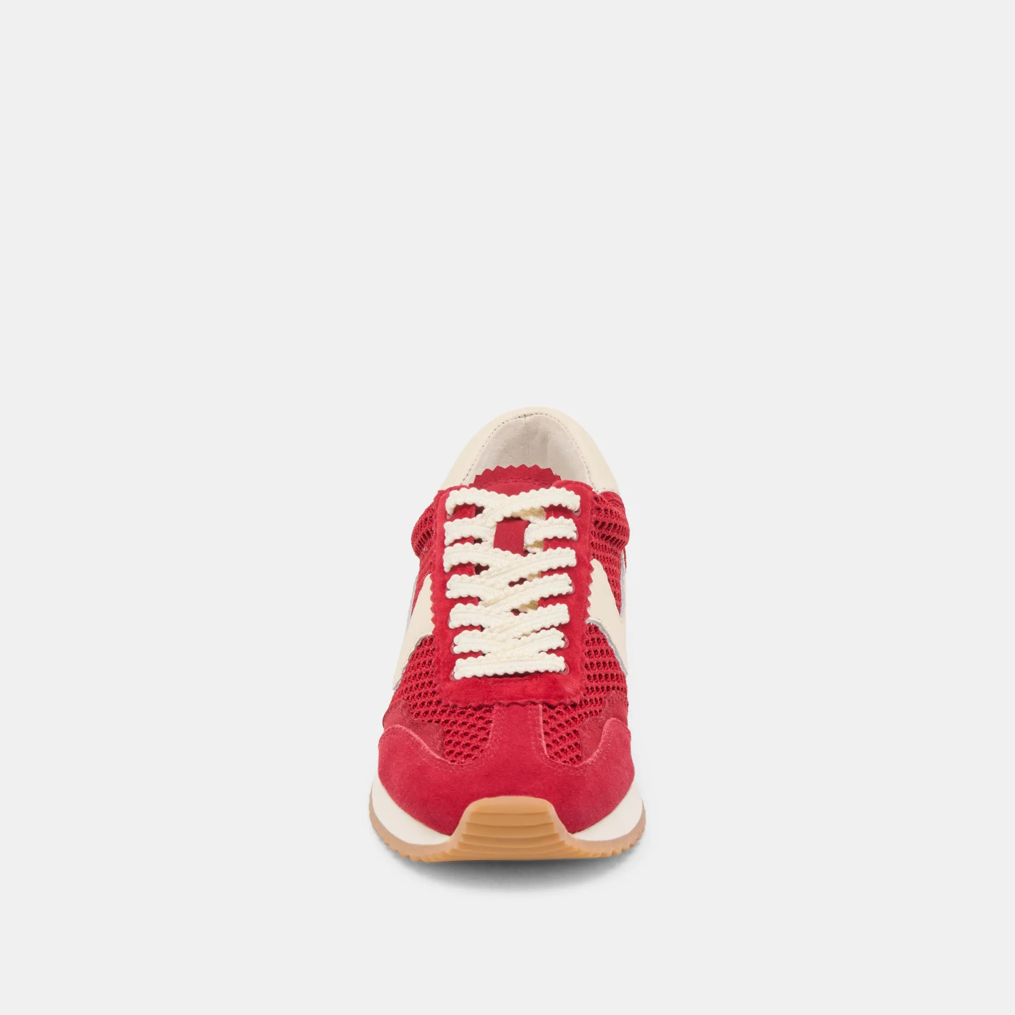 B.NTCD MESH SNEAKERS CRIMSON WOVEN MESH