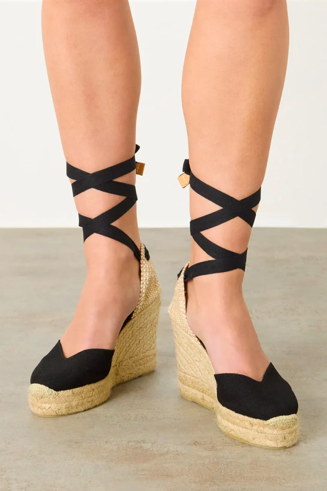 Chiara Double Wedge | Negro