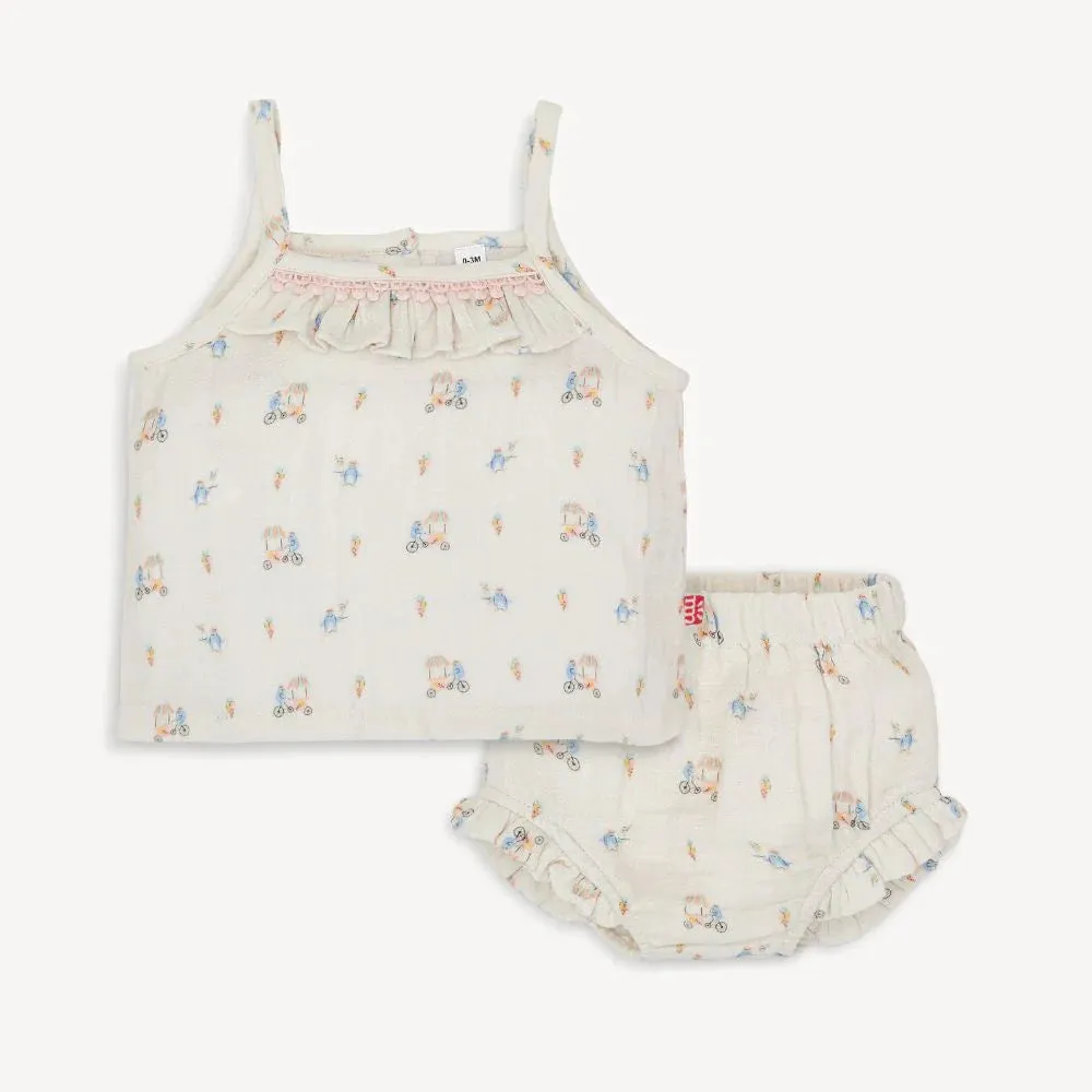 Cotton Magnetic Tank   Bloomer Set