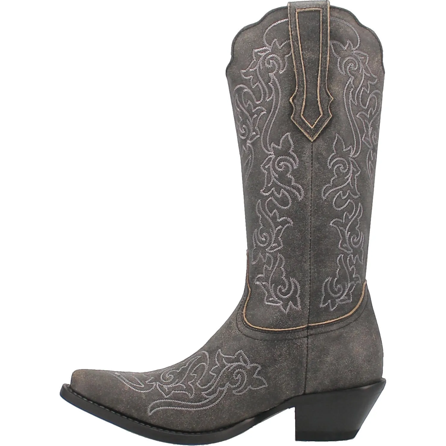 Dingo Women's Flirty N' Fun Black Leather Round Toe Boot DI171