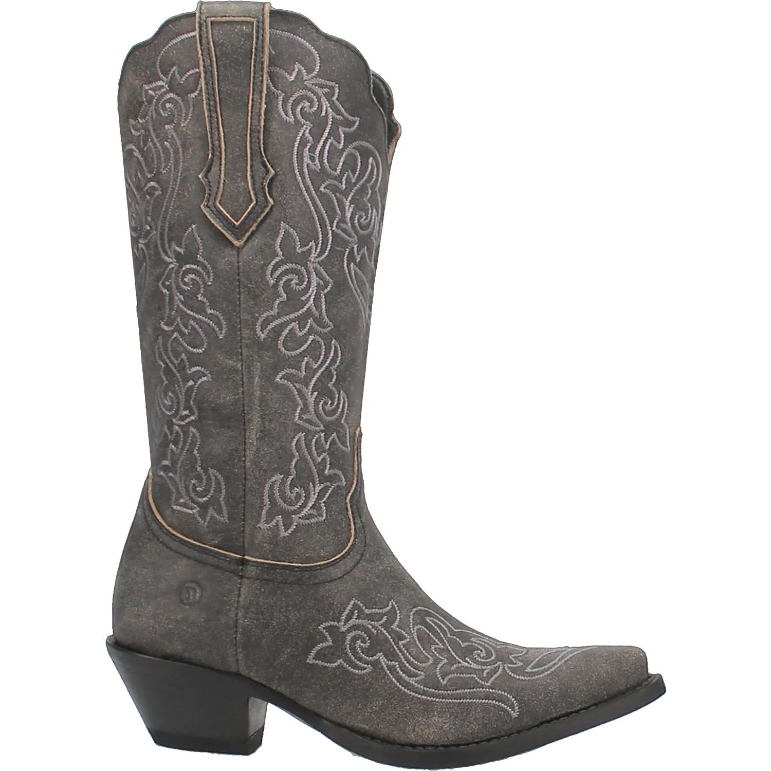Dingo Women's Flirty N' Fun Black Leather Round Toe Boot DI171