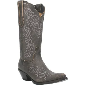 Dingo Women's Flirty N' Fun Black Leather Round Toe Boot DI171