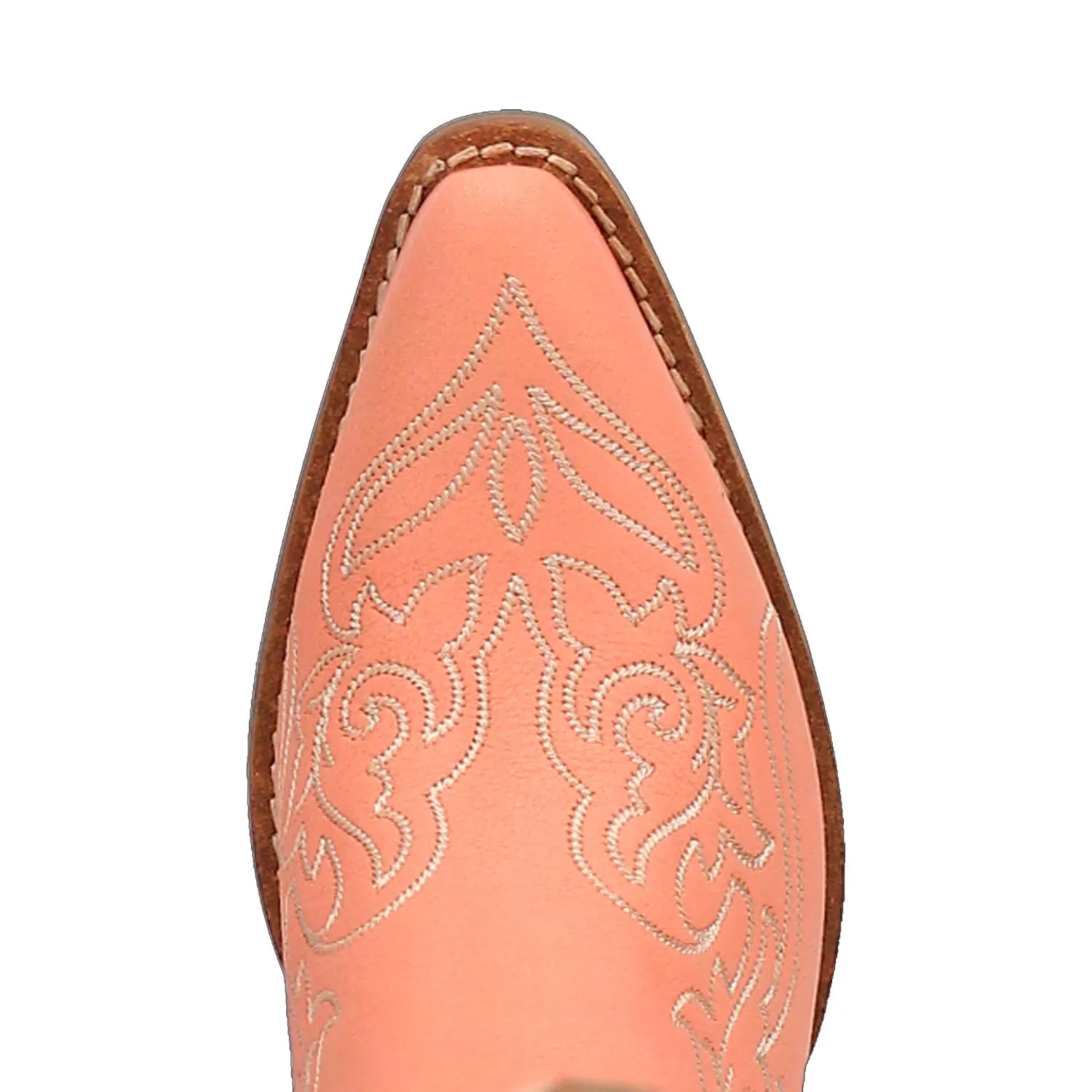 Dingo Women's Flirty N' Fun Peach Leather Round Toe Boot DI171