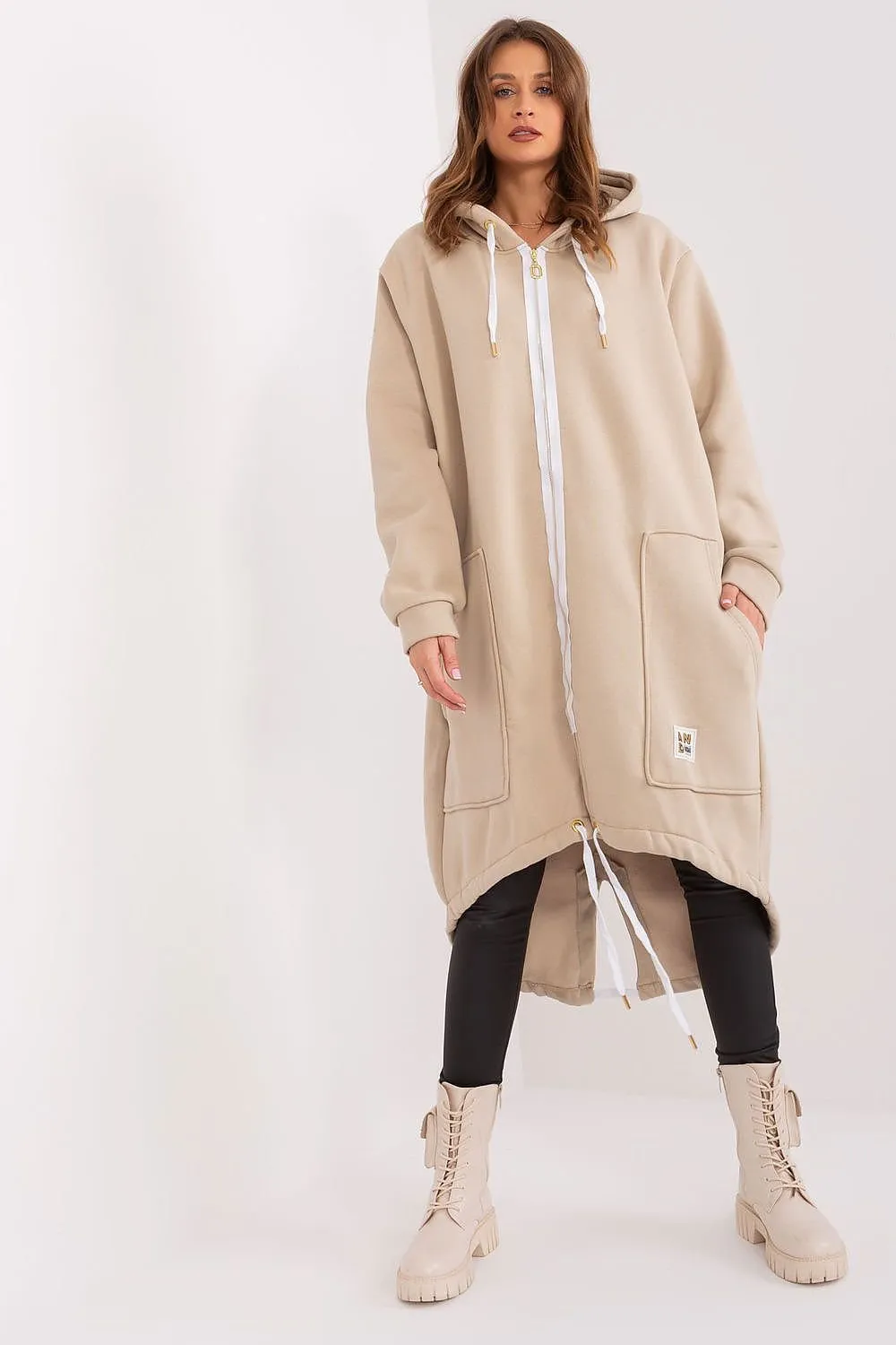 Easygoing Cotton Blend Zip-Up Hoodie