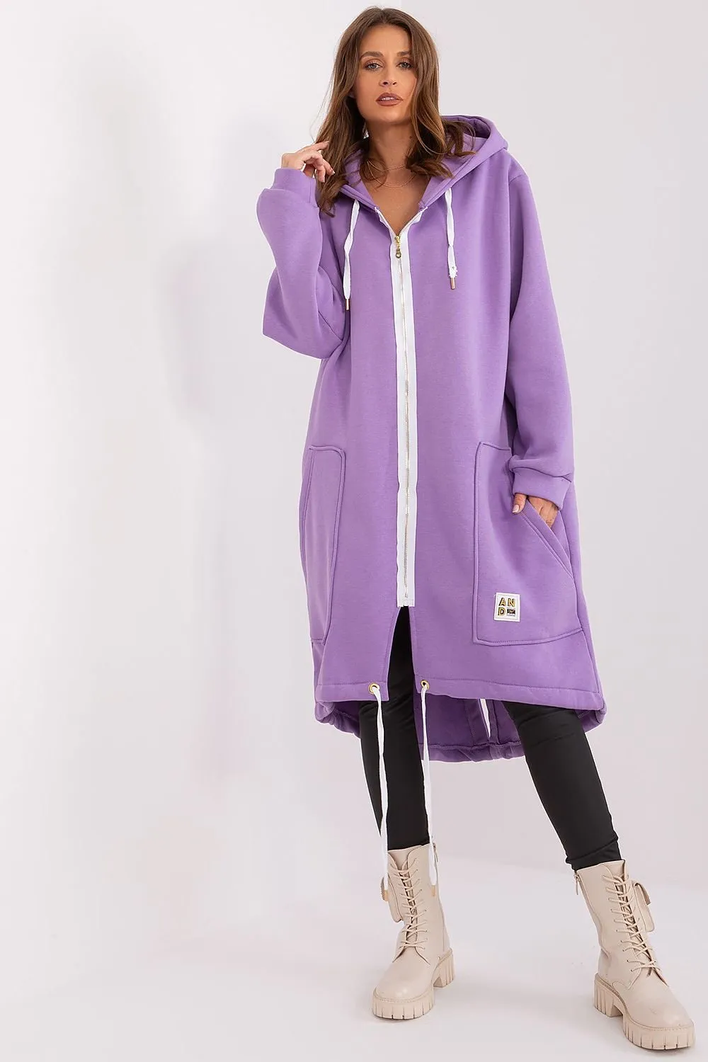 Easygoing Cotton Blend Zip-Up Hoodie