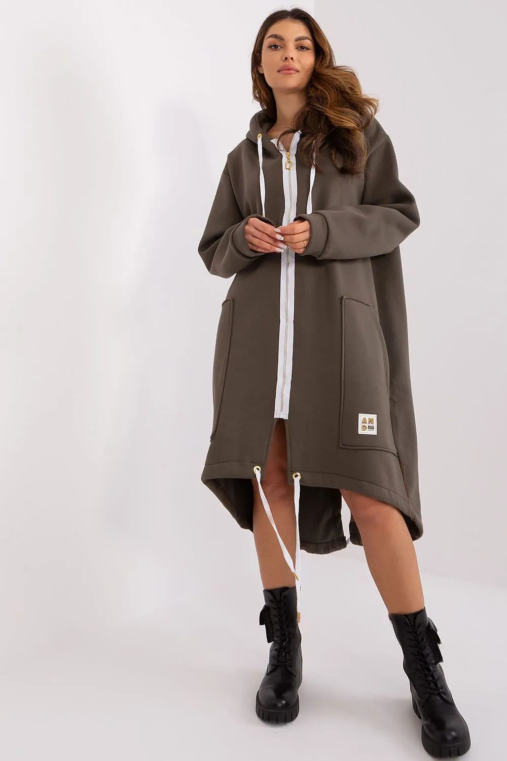 Easygoing Cotton Blend Zip-Up Hoodie