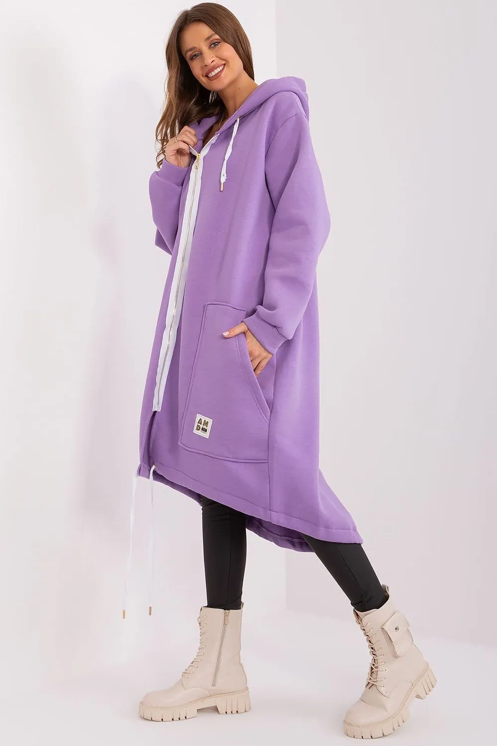 Easygoing Cotton Blend Zip-Up Hoodie