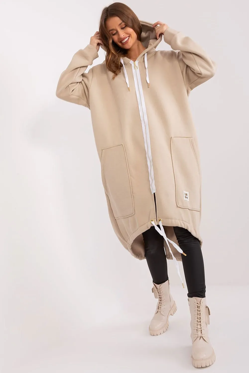 Easygoing Cotton Blend Zip-Up Hoodie