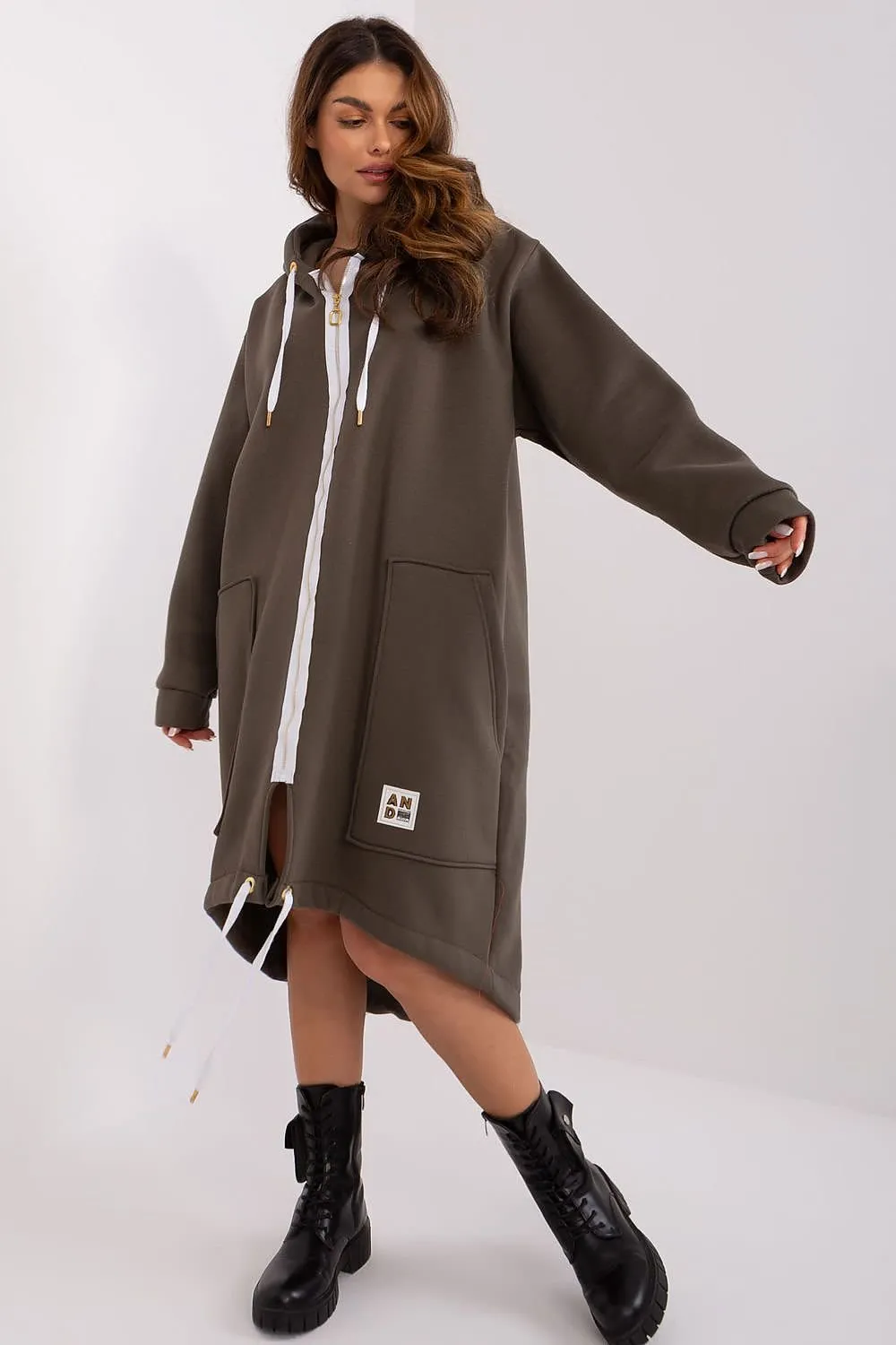 Easygoing Cotton Blend Zip-Up Hoodie