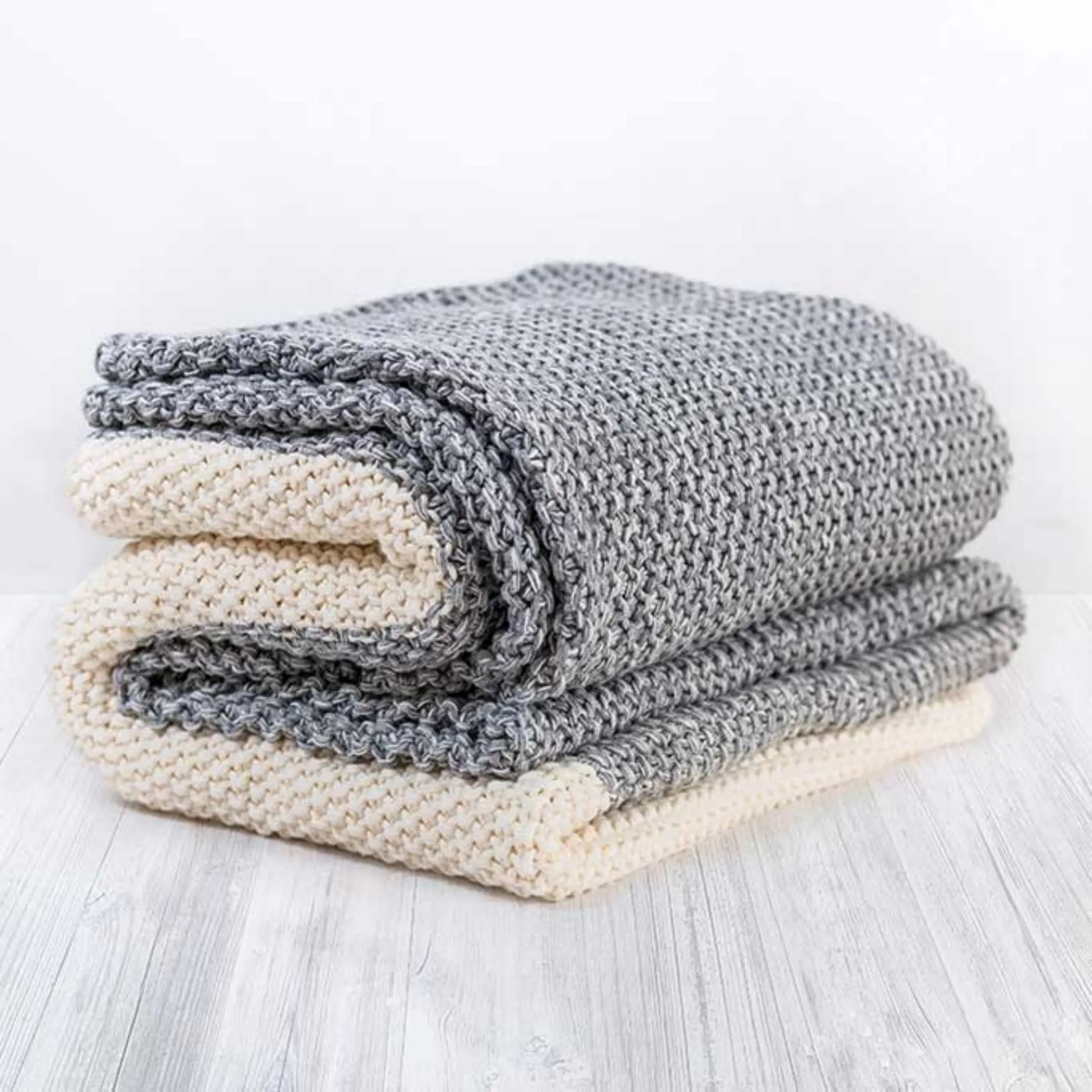 Elephant Throw -  Natural Two Tone