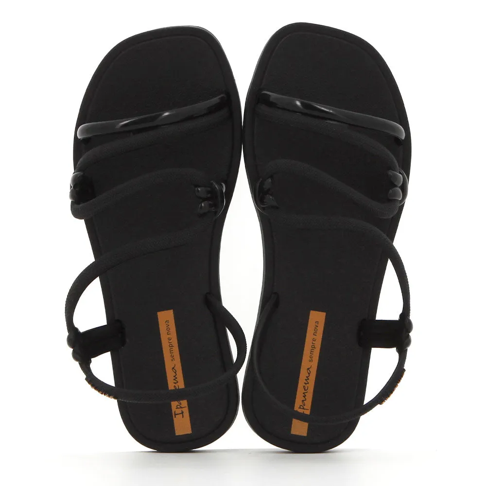 Ipanema Solar Strappy Sandal With Back Strap - Black