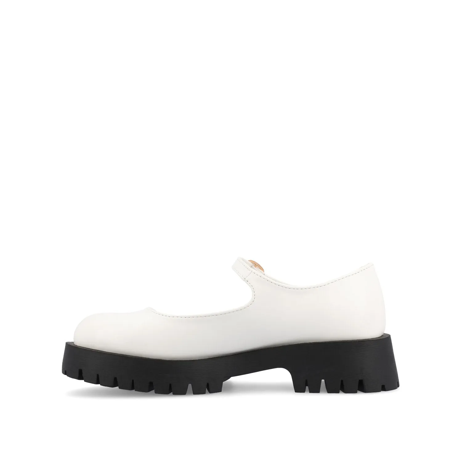 KAMIE LUG SOLE MARY JANE FLATS IN WIDE
