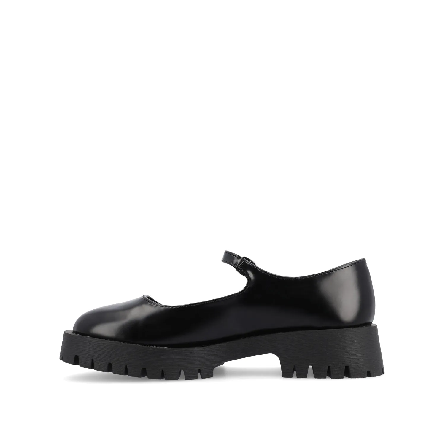 KAMIE LUG SOLE MARY JANE FLATS IN WIDE