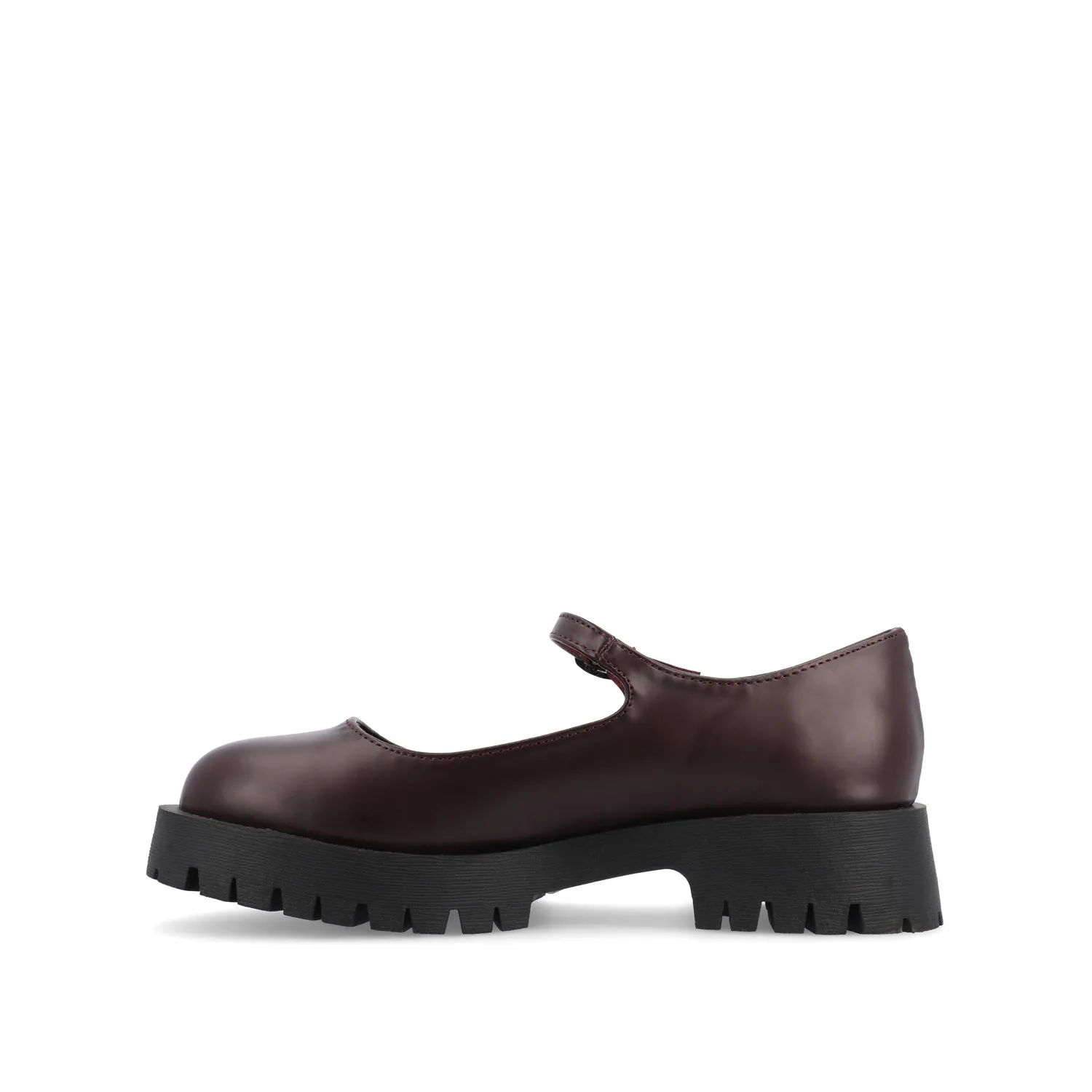 KAMIE LUG SOLE MARY JANE FLATS IN WIDE