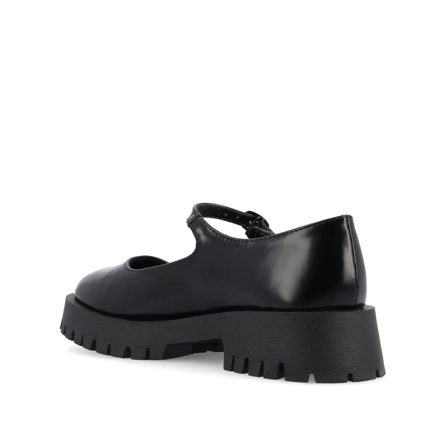 KAMIE LUG SOLE MARY JANE FLATS IN WIDE