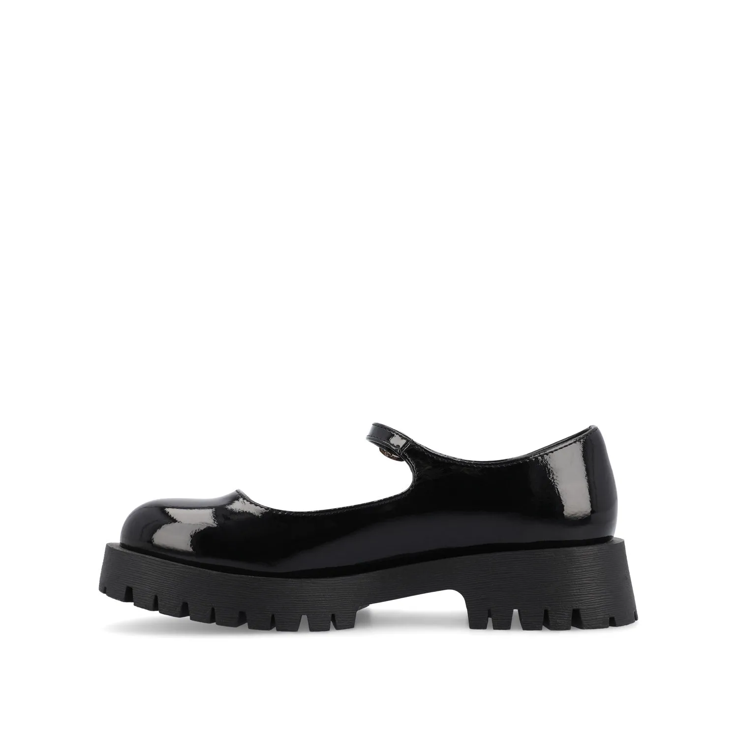 KAMIE LUG SOLE MARY JANE FLATS IN WIDE