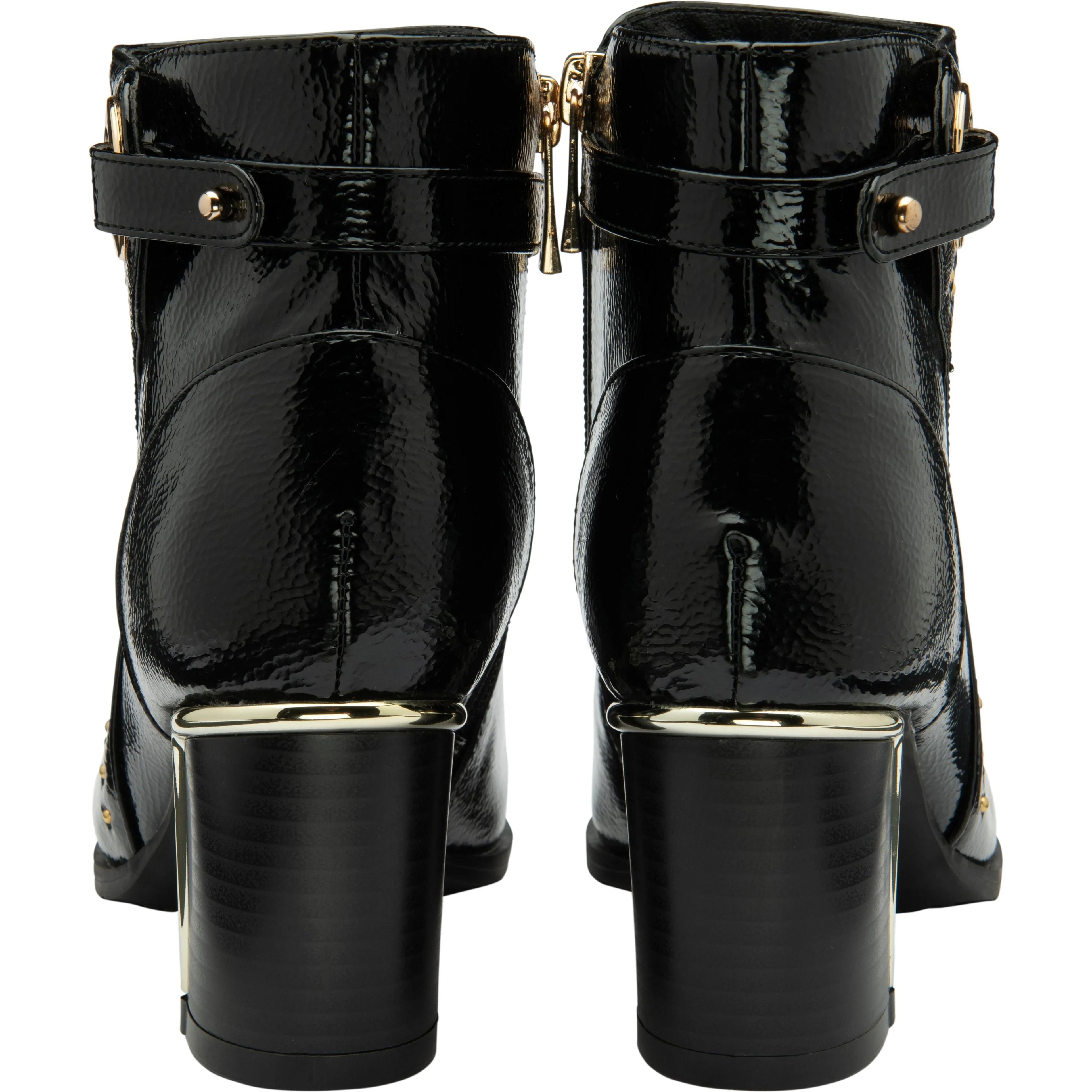 Lotus  Ankle boot with block heel Wells BLACK PAT ULB317BP