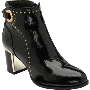 Lotus  Ankle boot with block heel Wells BLACK PAT ULB317BP