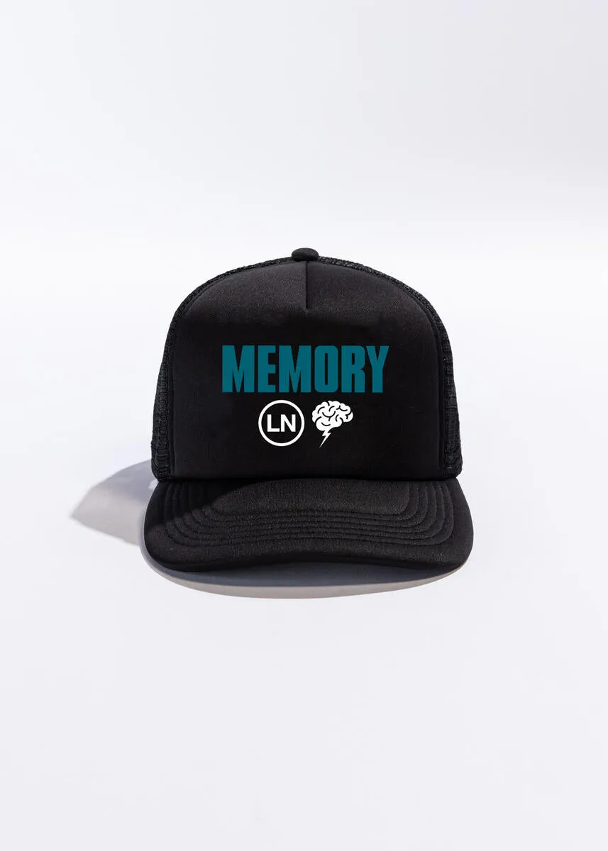 Memory Lane Core Stacked Trucker Hat (Black)