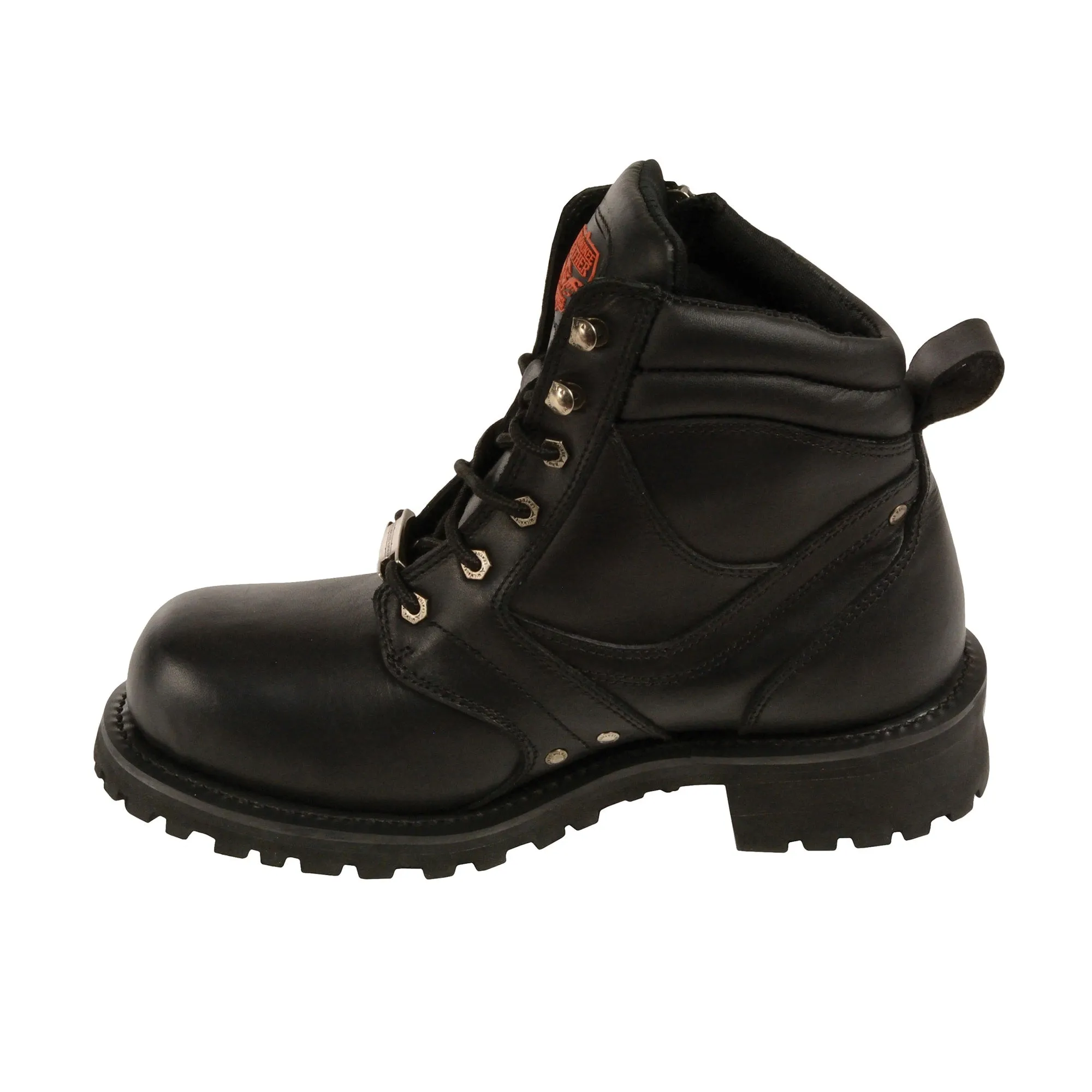 Men’s 6 Inch Side Zipper Plain Toe Boot