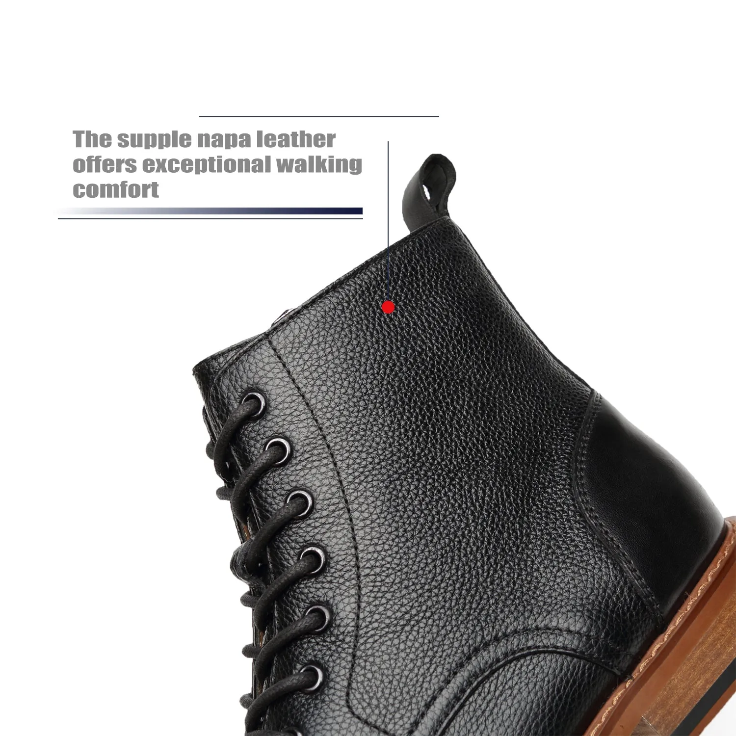 Men's Lace Up Boot Vincent-1-black