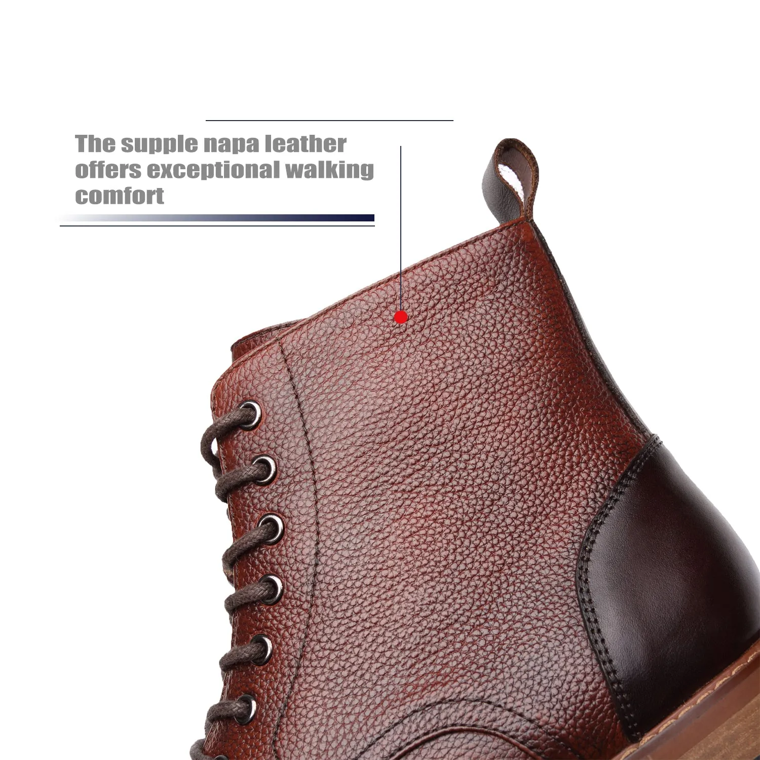 Men's Lace Up Boot Vincent-1-brown
