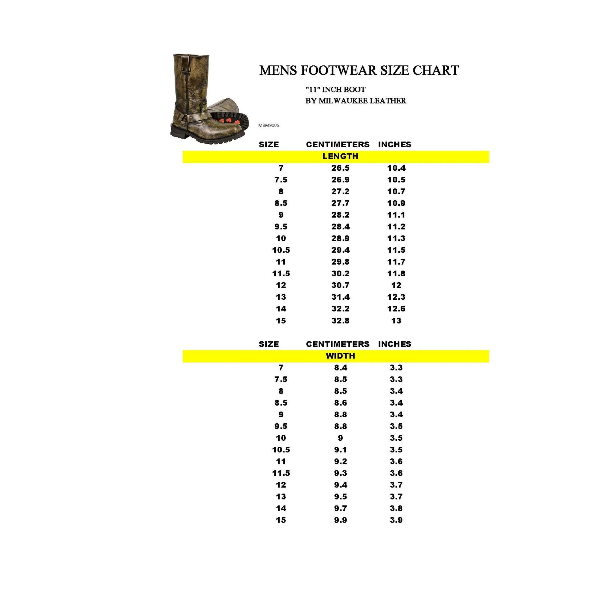 Milwaukee Leather Boots MBM9005 Men's 11in Classic Square Toe Distressed Brown Harness Boots