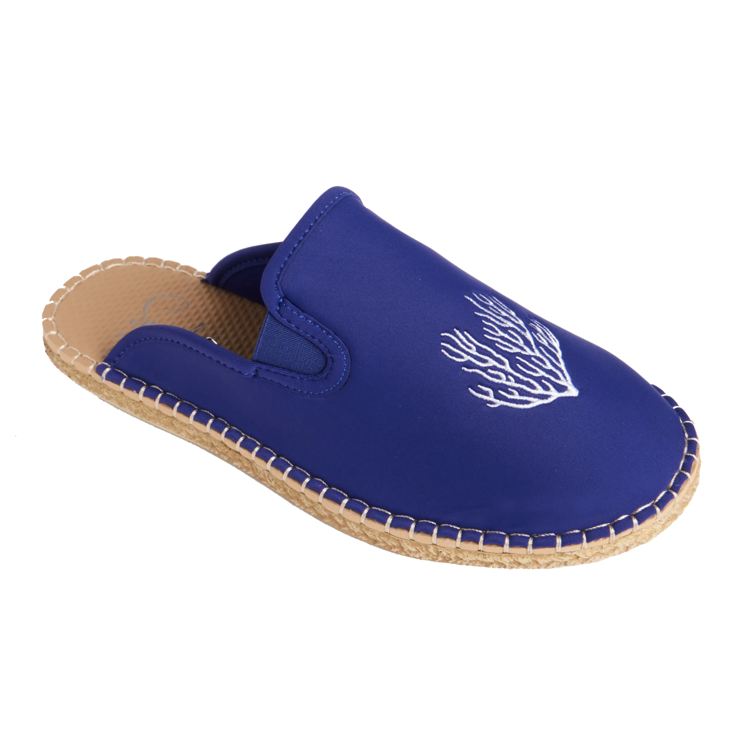 NAVY CORAL EMBROIDERY - WOMENS HARBOURSIDE MULE