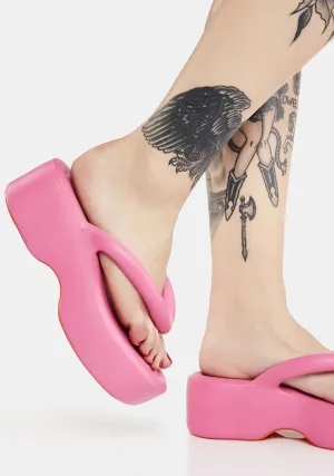 Pink Free Platform Sandals