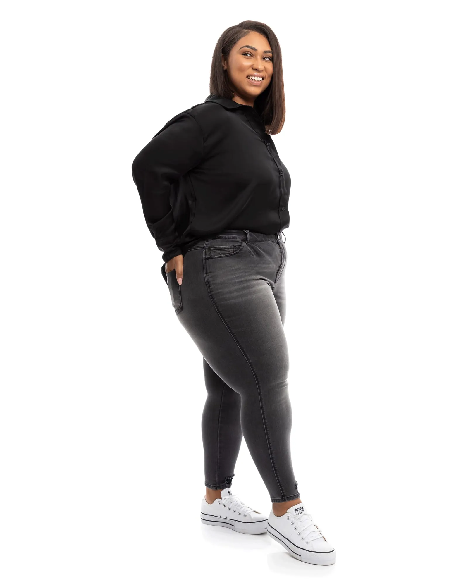 Tina High Rise Ankle Skinny Jean | Everly