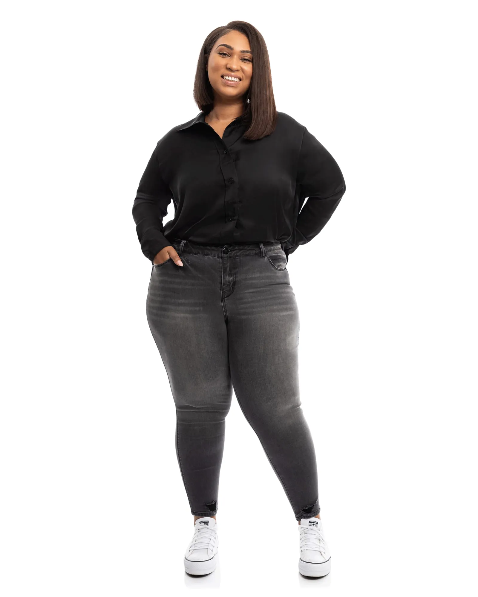 Tina High Rise Ankle Skinny Jean | Everly