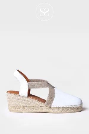 TONI PONS TOSSA WHITE ESPADRILLE WEDGE SHOE