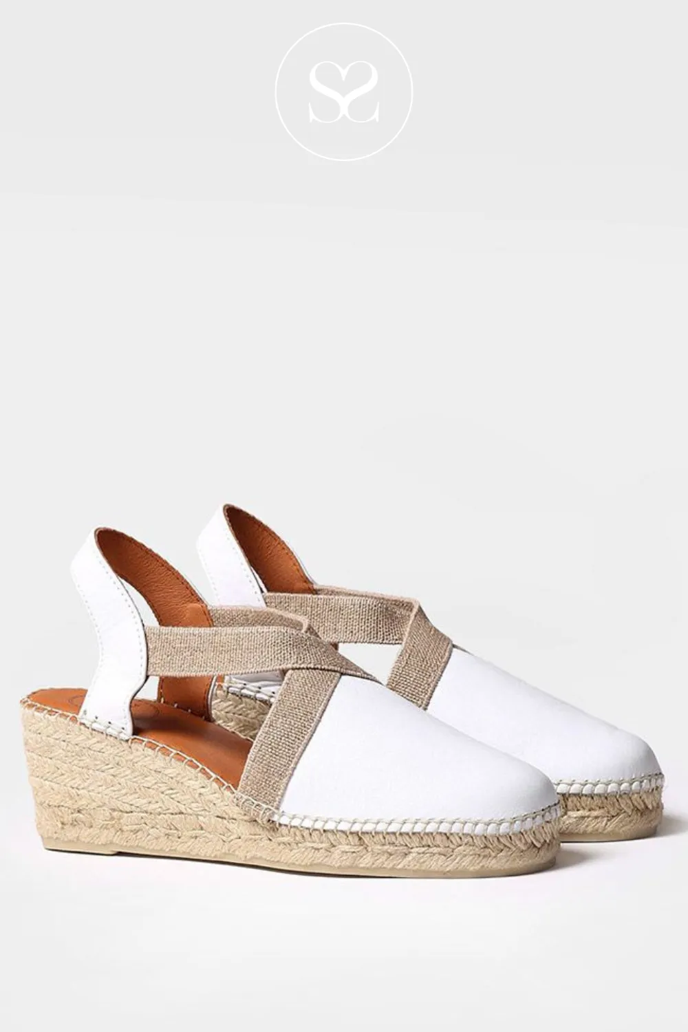 TONI PONS TOSSA WHITE ESPADRILLE WEDGE SHOE