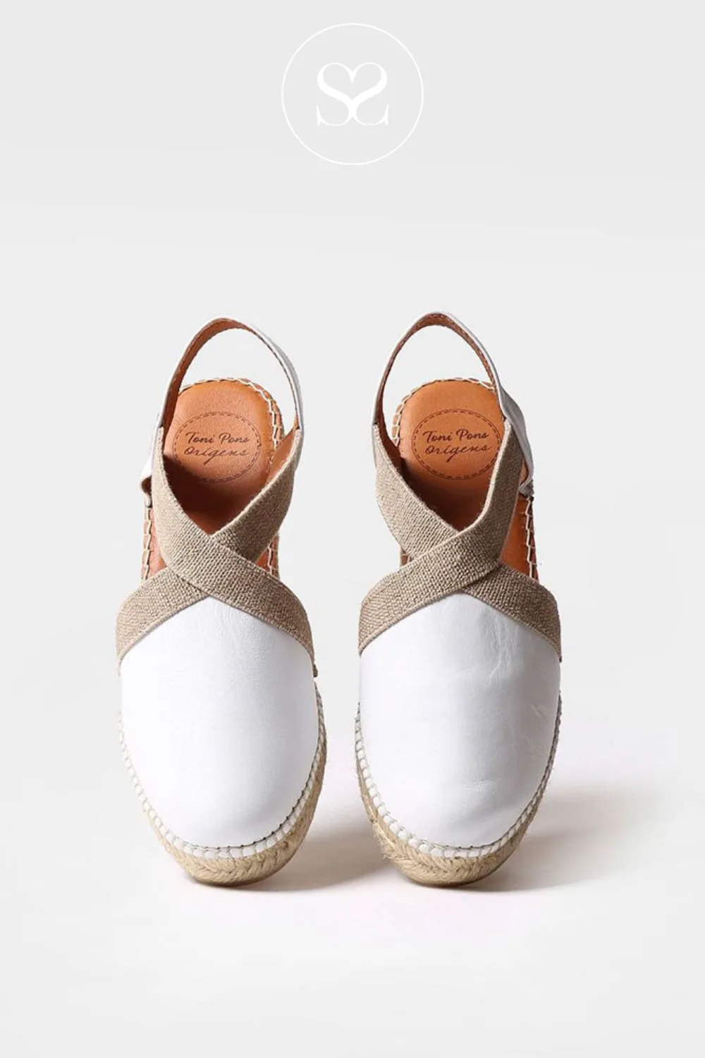TONI PONS TOSSA WHITE ESPADRILLE WEDGE SHOE