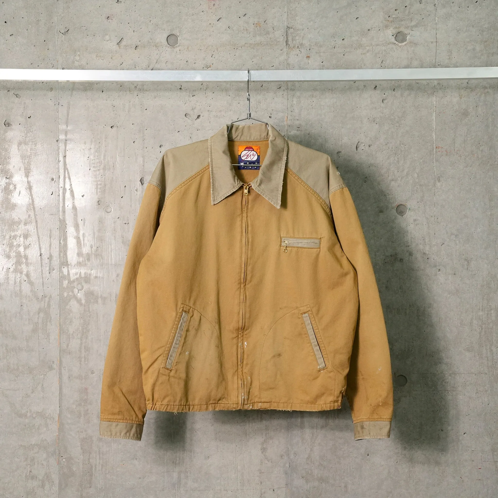 TWO TONE WORK JACKET / BEIGE