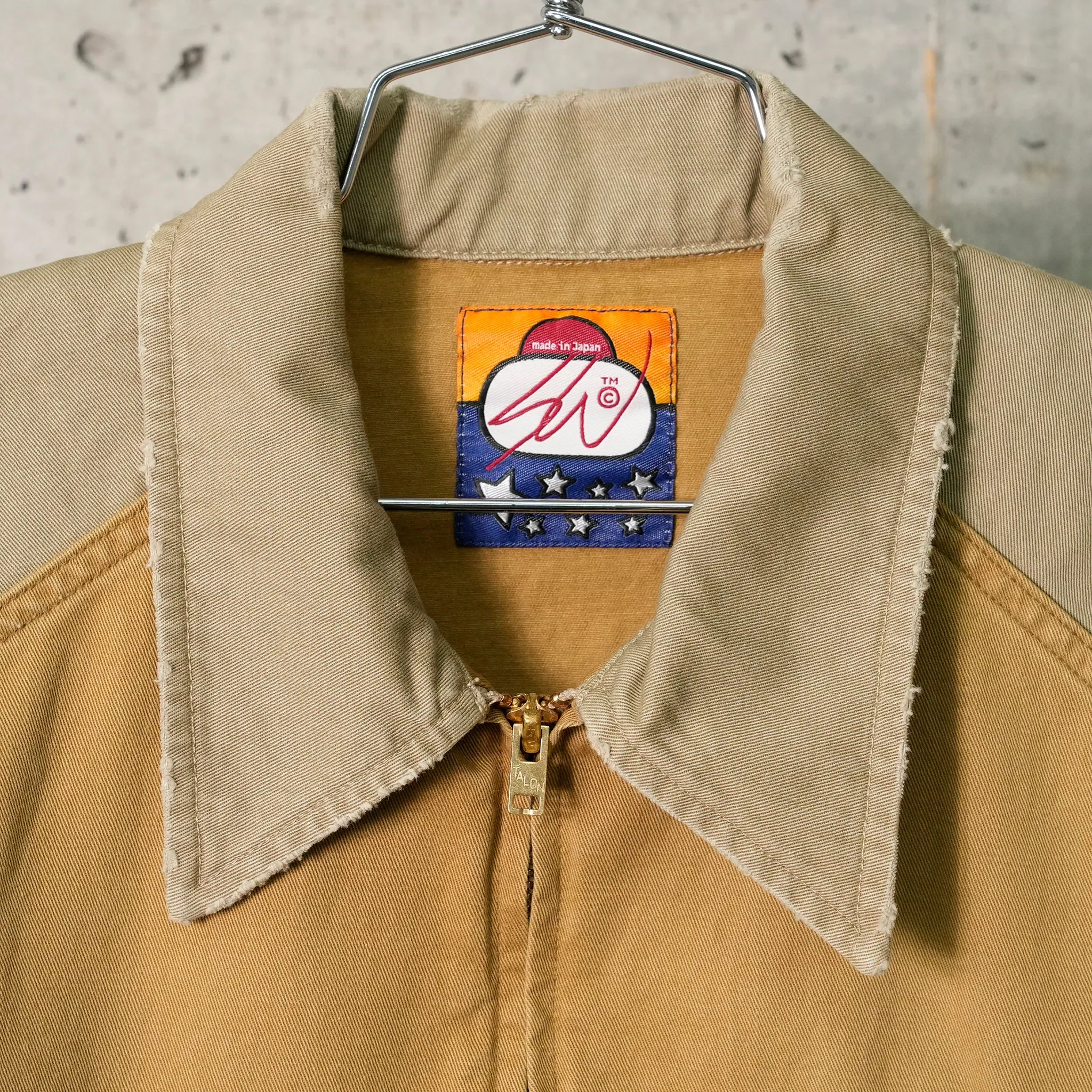 TWO TONE WORK JACKET / BEIGE