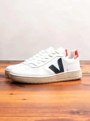 V-10 Sneaker in Extra White Nautico Pekin