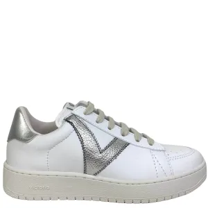 Victoria Madrid Off White Sneakers - Silver