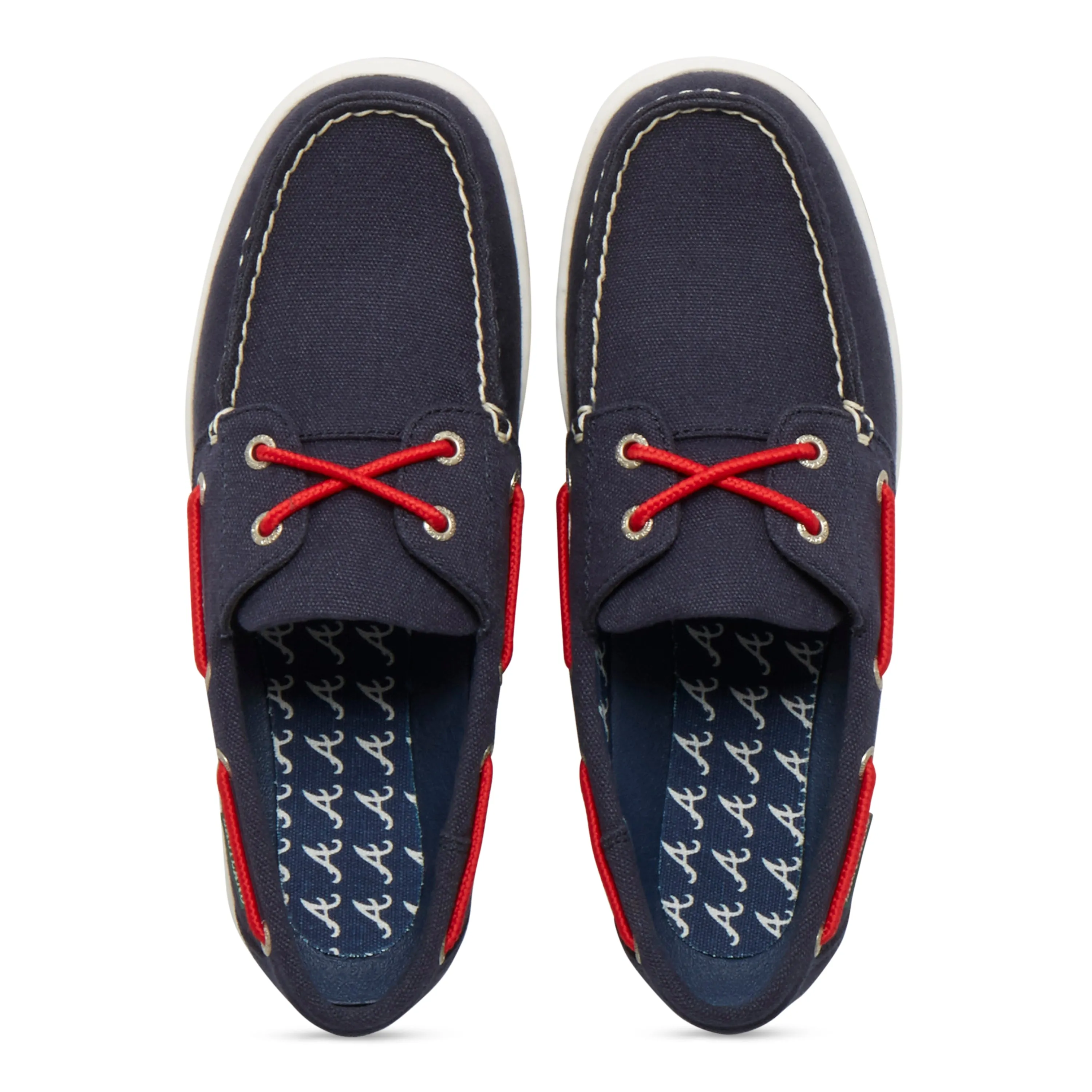 Women's Solstice MLB Atlanta Braves Canvas Boat Shoe