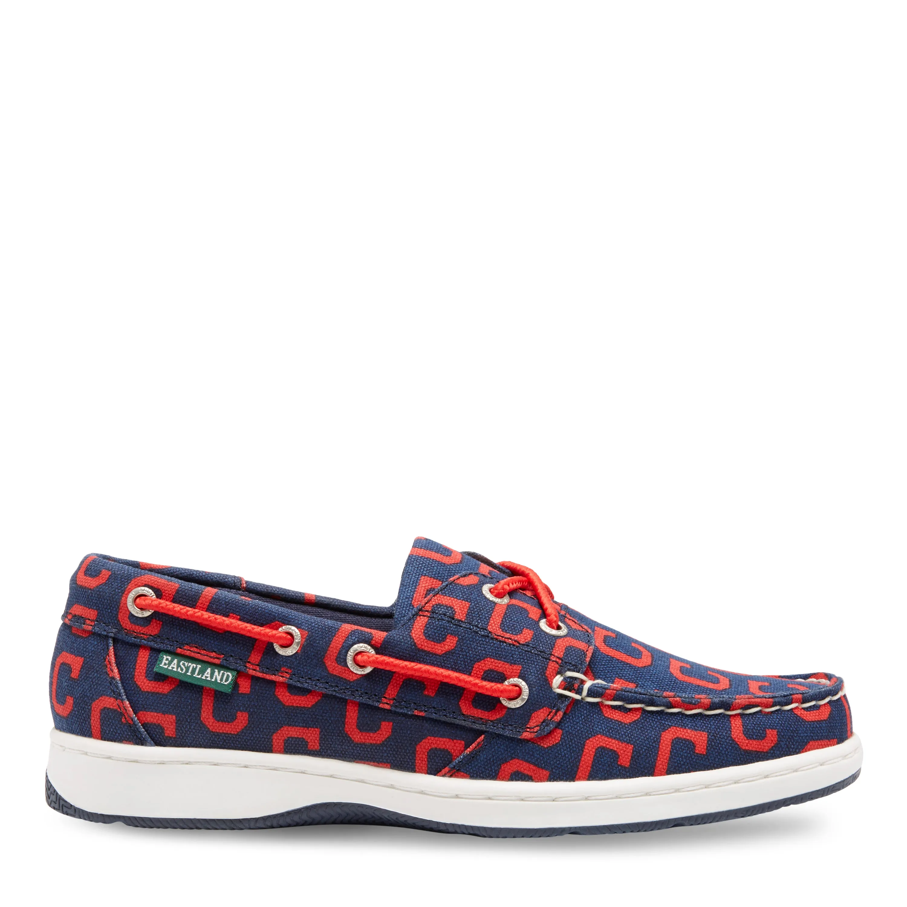 Women's Summer MLB Cleveland Indians Canvas Boat Shoe
