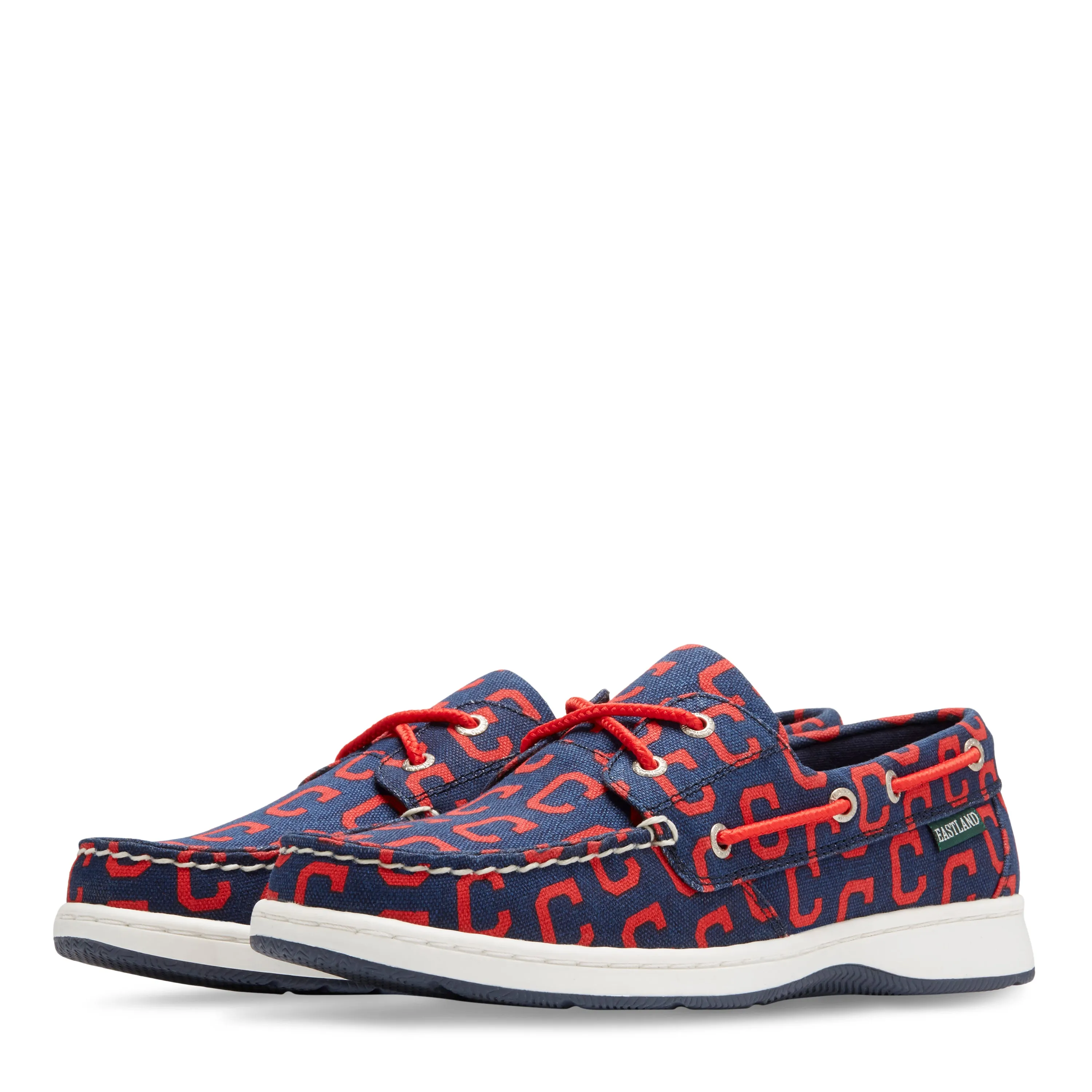 Women's Summer MLB Cleveland Indians Canvas Boat Shoe