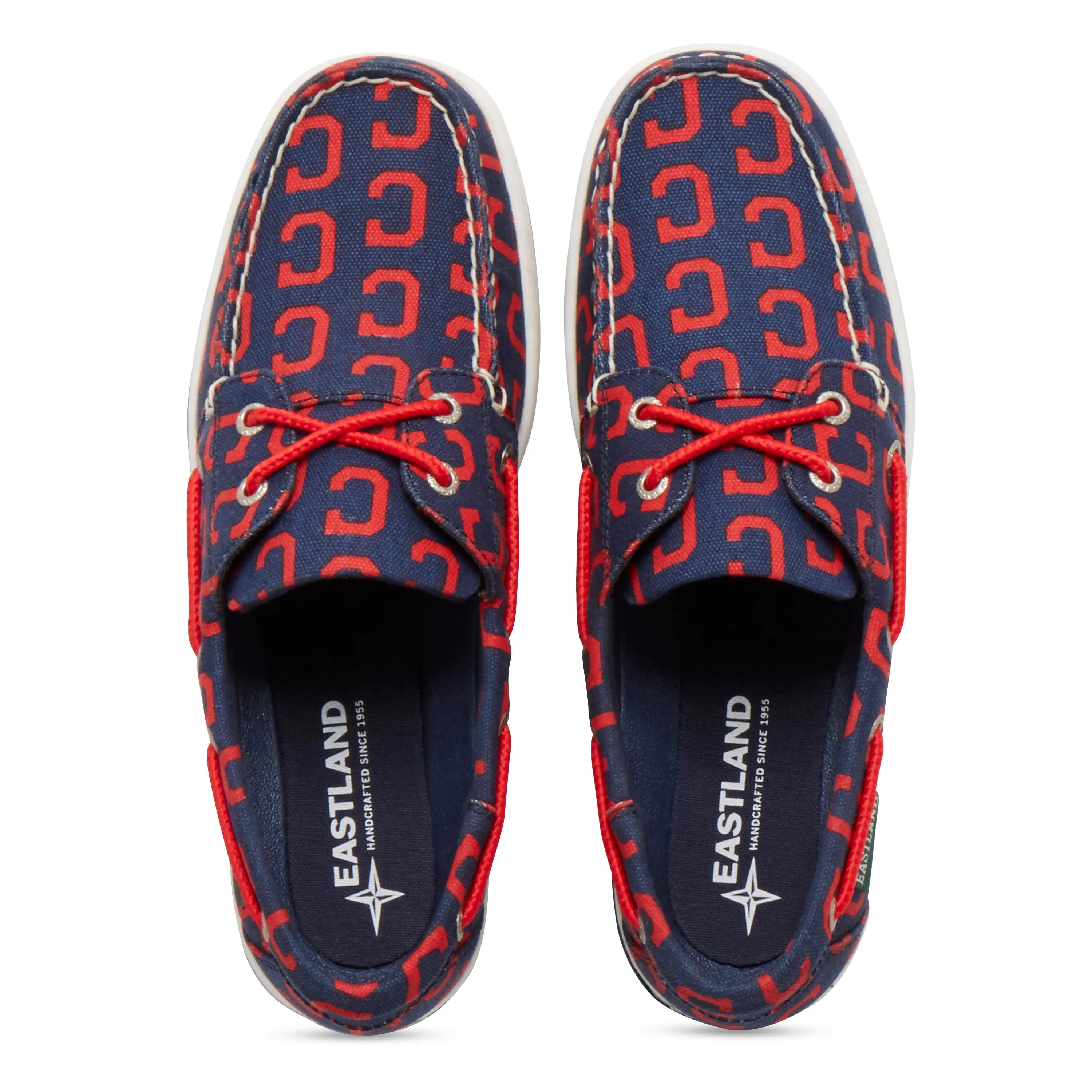 Women's Summer MLB Cleveland Indians Canvas Boat Shoe