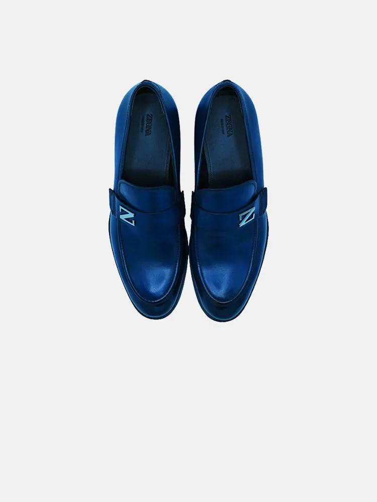 Zegna Hand-Buffed Sienna Flex Loafers